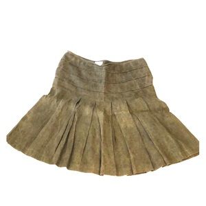 Dries Van Noten 100% linen pleated skirt